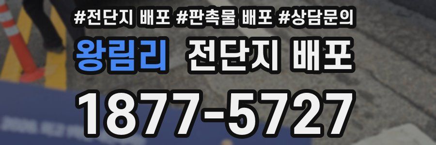 왕림리 전단지 배포