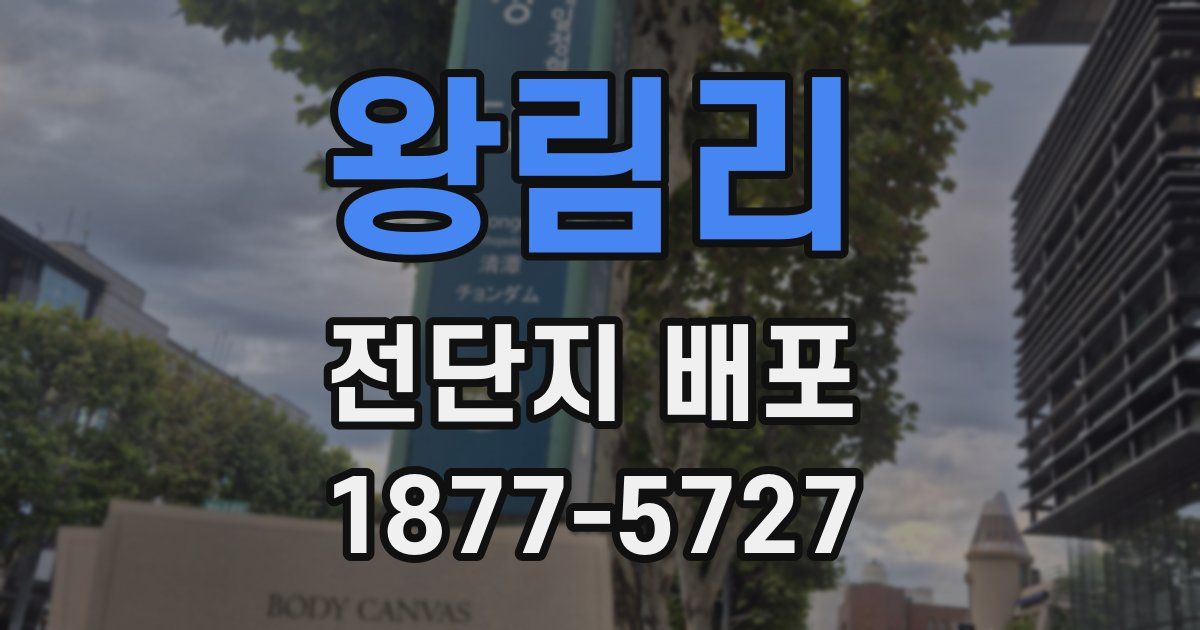 왕림리 전단지 배포