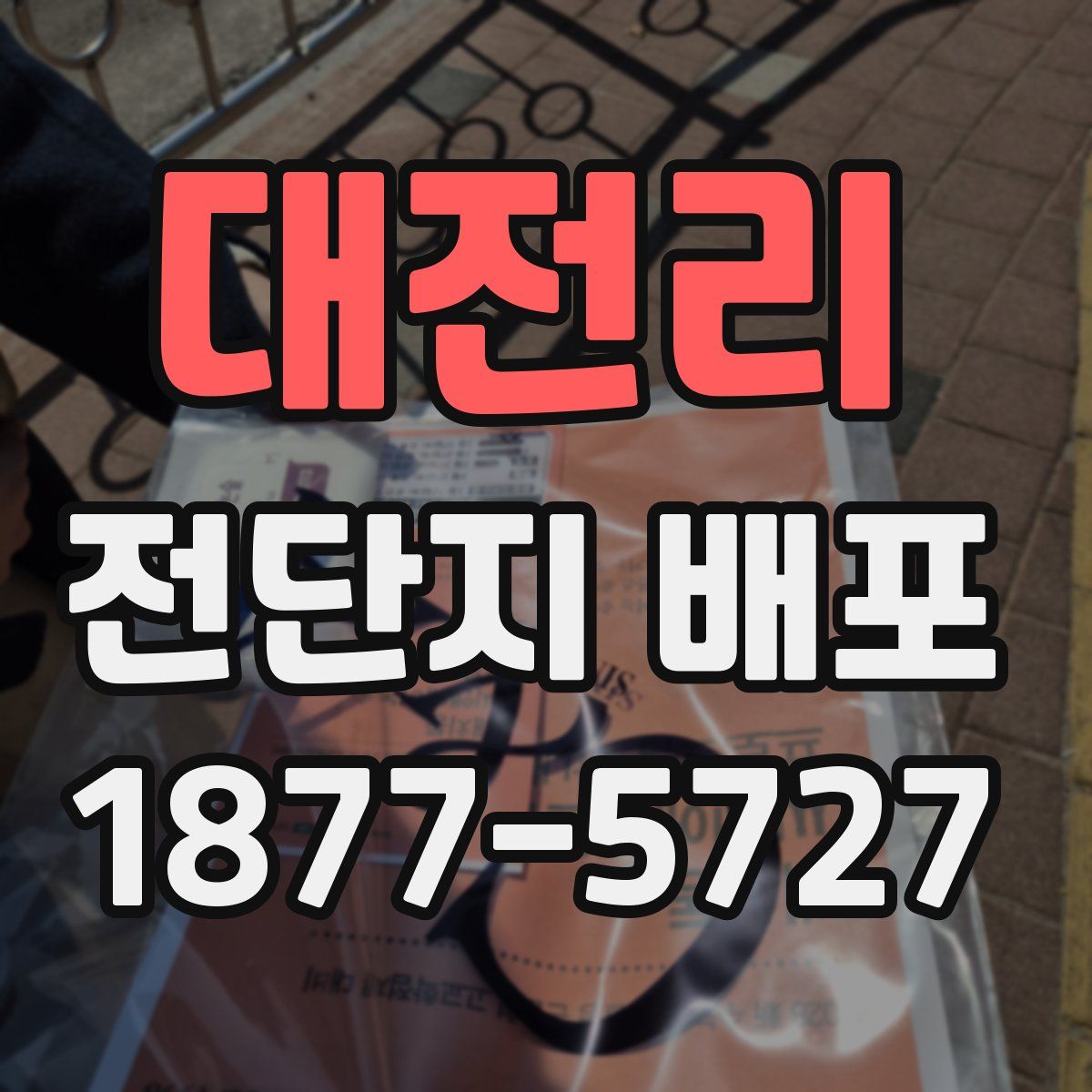 대전리 전단지 배포