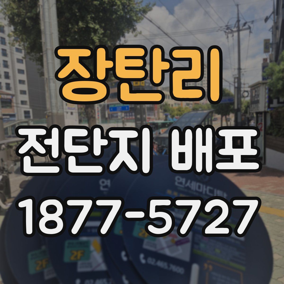 장탄리 전단지 배포