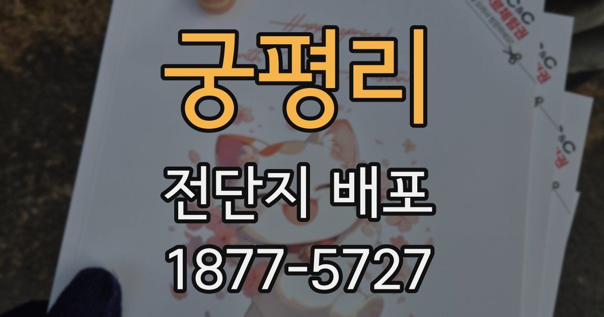 궁평리 전단지 배포