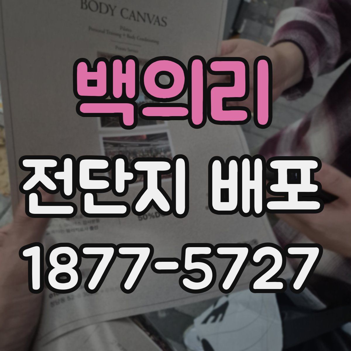 백의리 전단지 배포