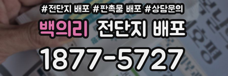 백의리 전단지 배포