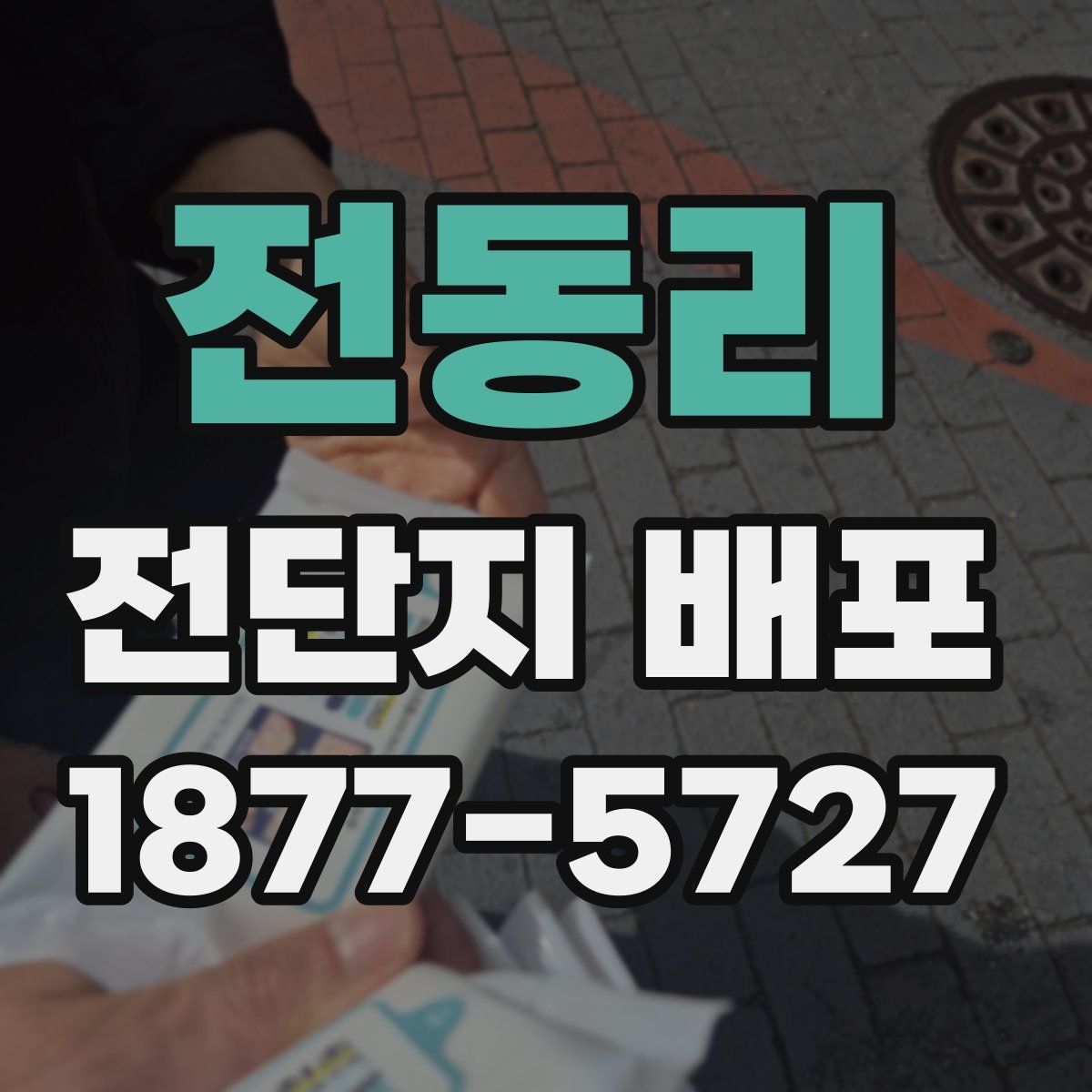 전동리 전단지 배포