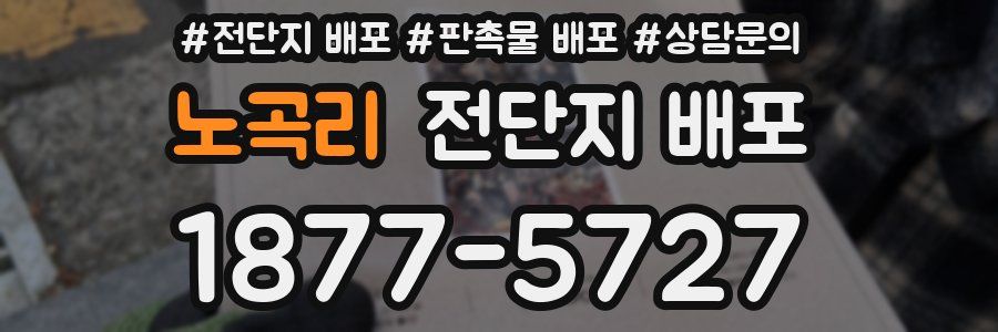 노곡리 전단지 배포