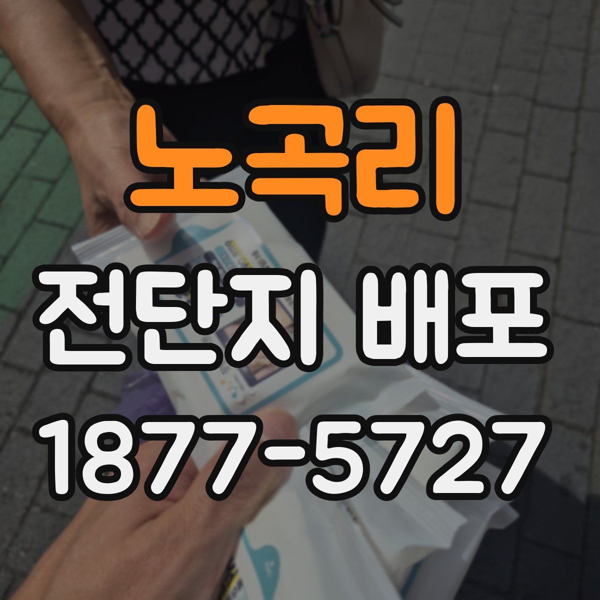 노곡리 전단지 배포