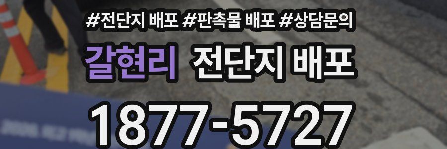 갈현리 전단지 배포