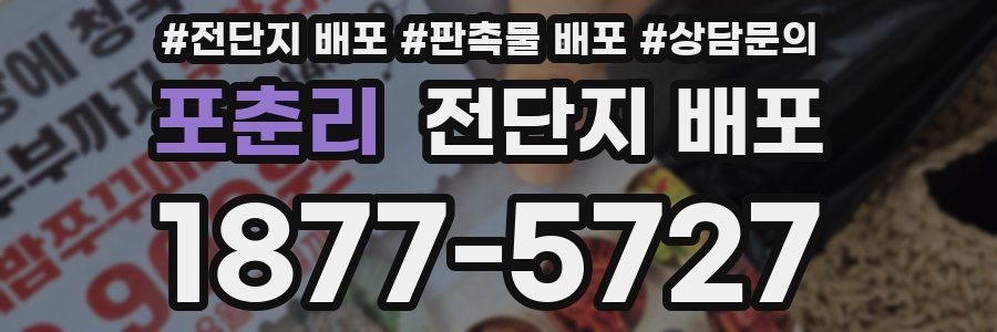 포춘리 전단지 배포