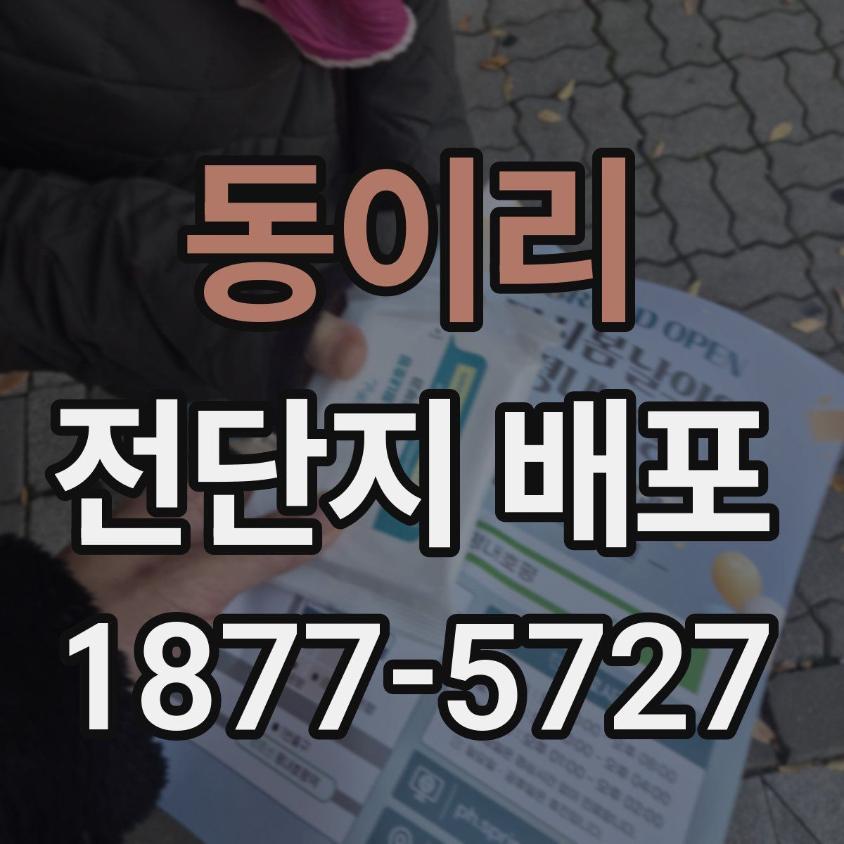 동이리 전단지 배포