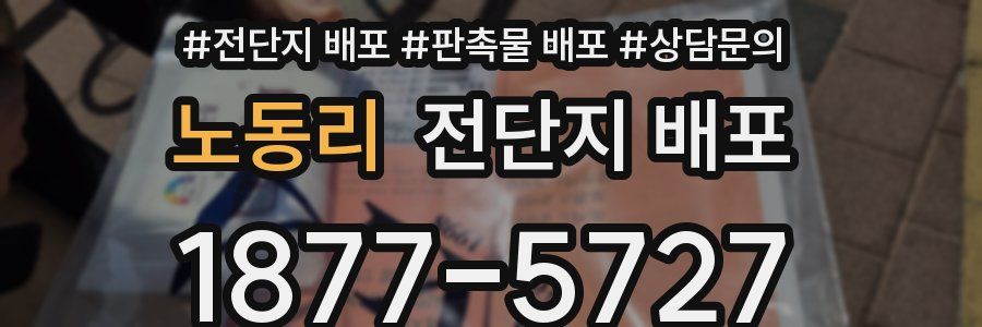 노동리 전단지 배포