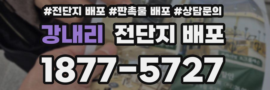 강내리 전단지 배포