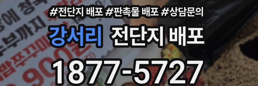 강서리 전단지 배포