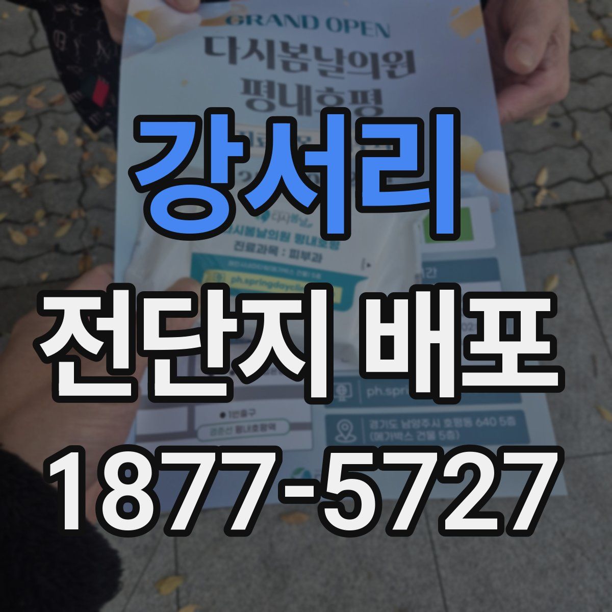 강서리 전단지 배포
