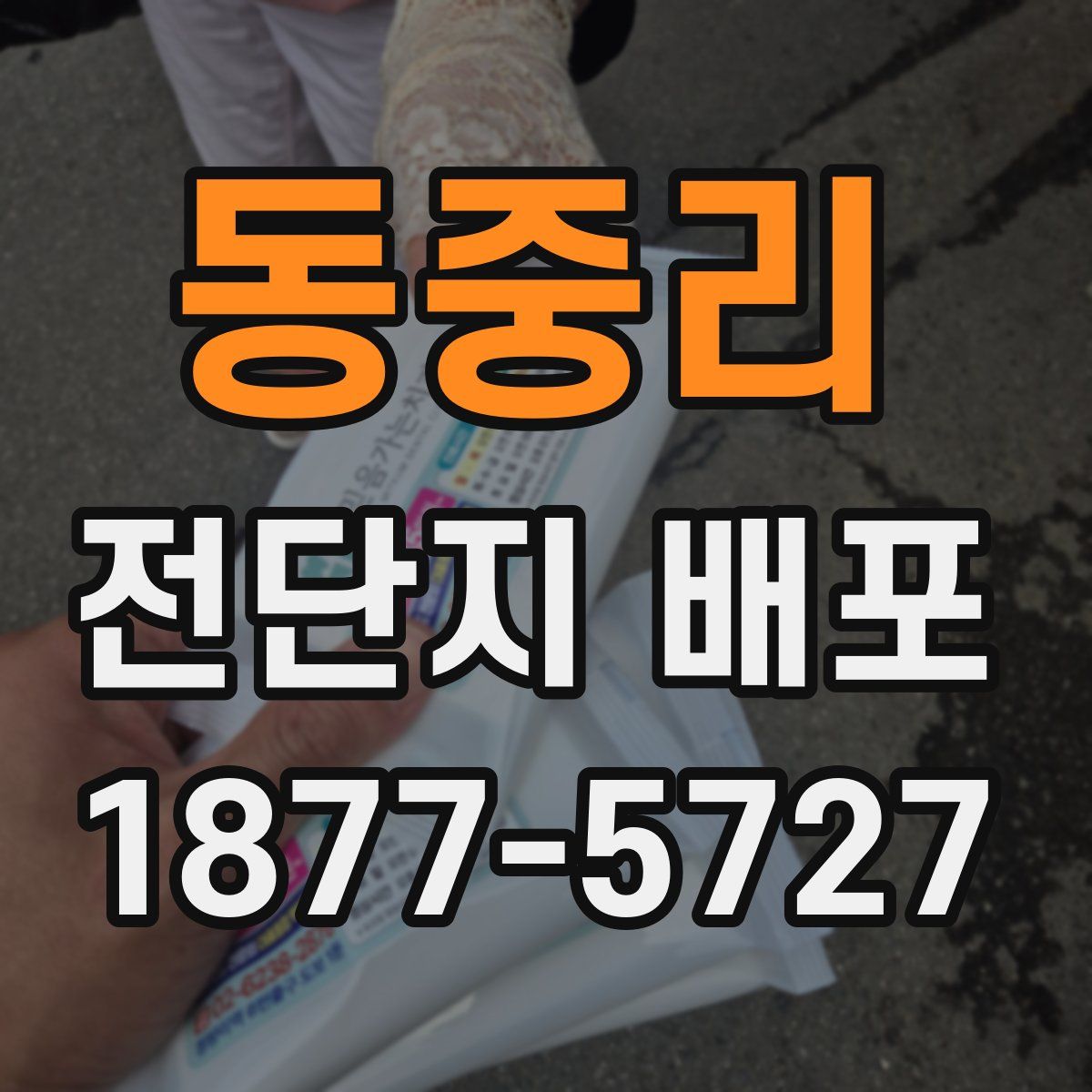 동중리 전단지 배포