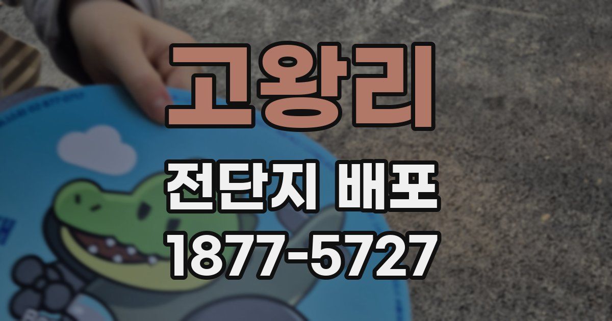 고왕리 전단지 배포