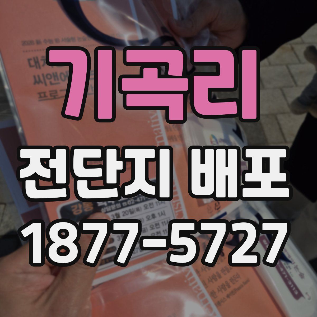 기곡리 전단지 배포