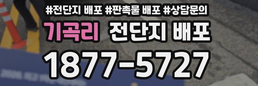 기곡리 전단지 배포