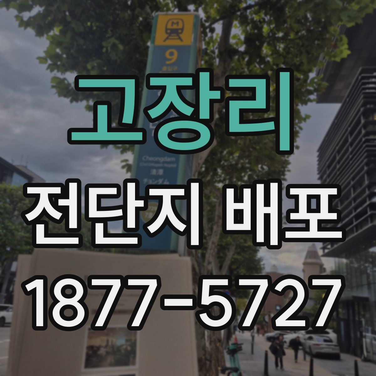 고장리 전단지 배포
