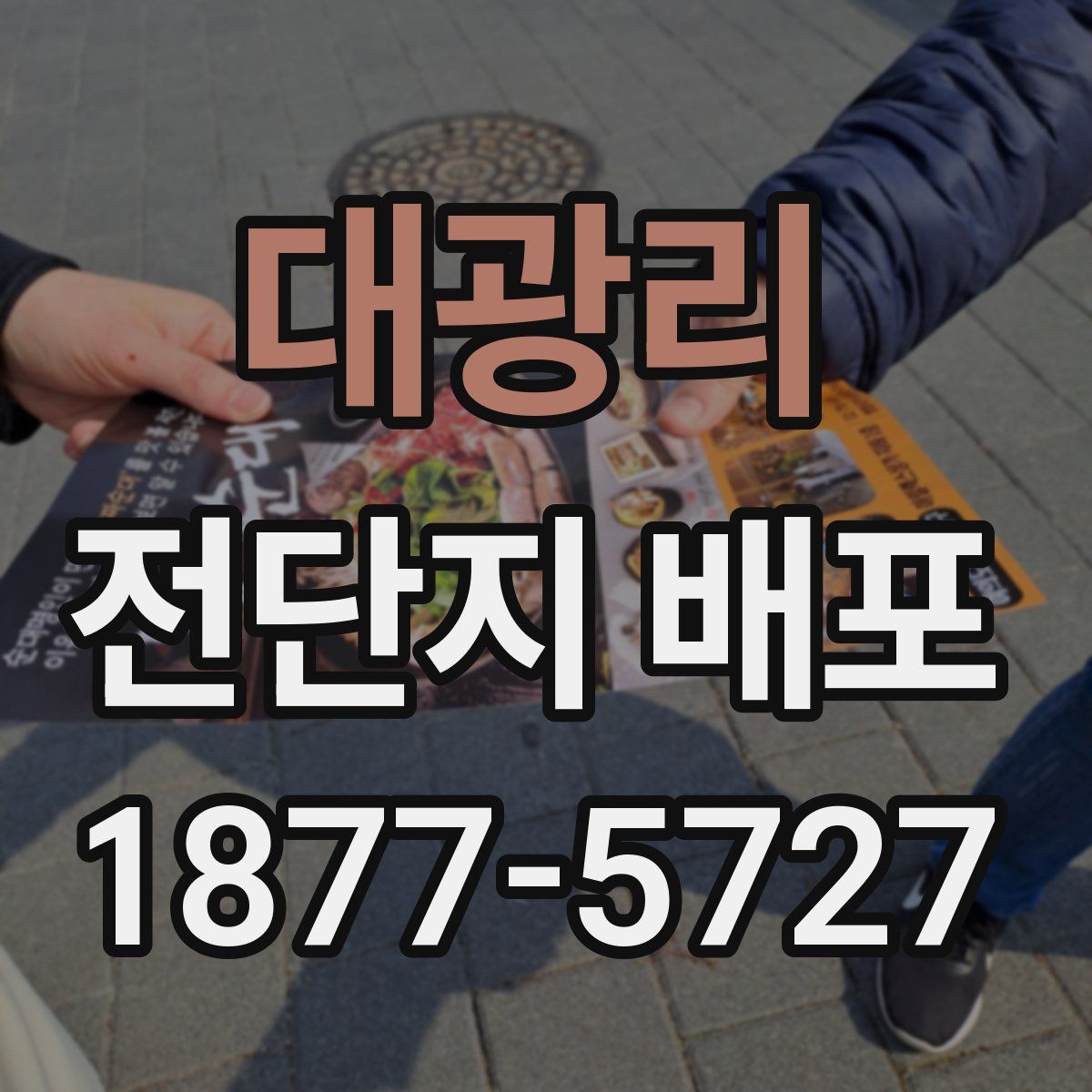 대광리 전단지 배포