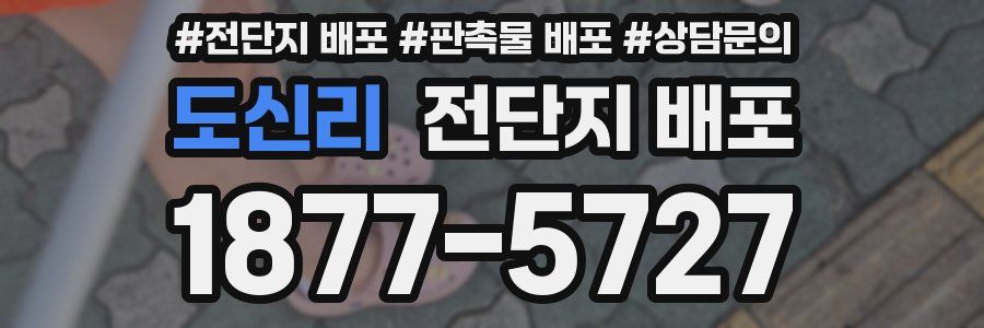도신리 전단지 배포