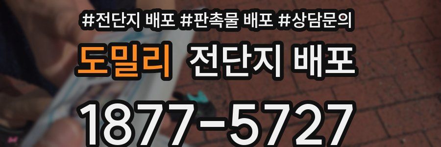 도밀리 전단지 배포