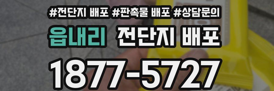 읍내리 전단지 배포