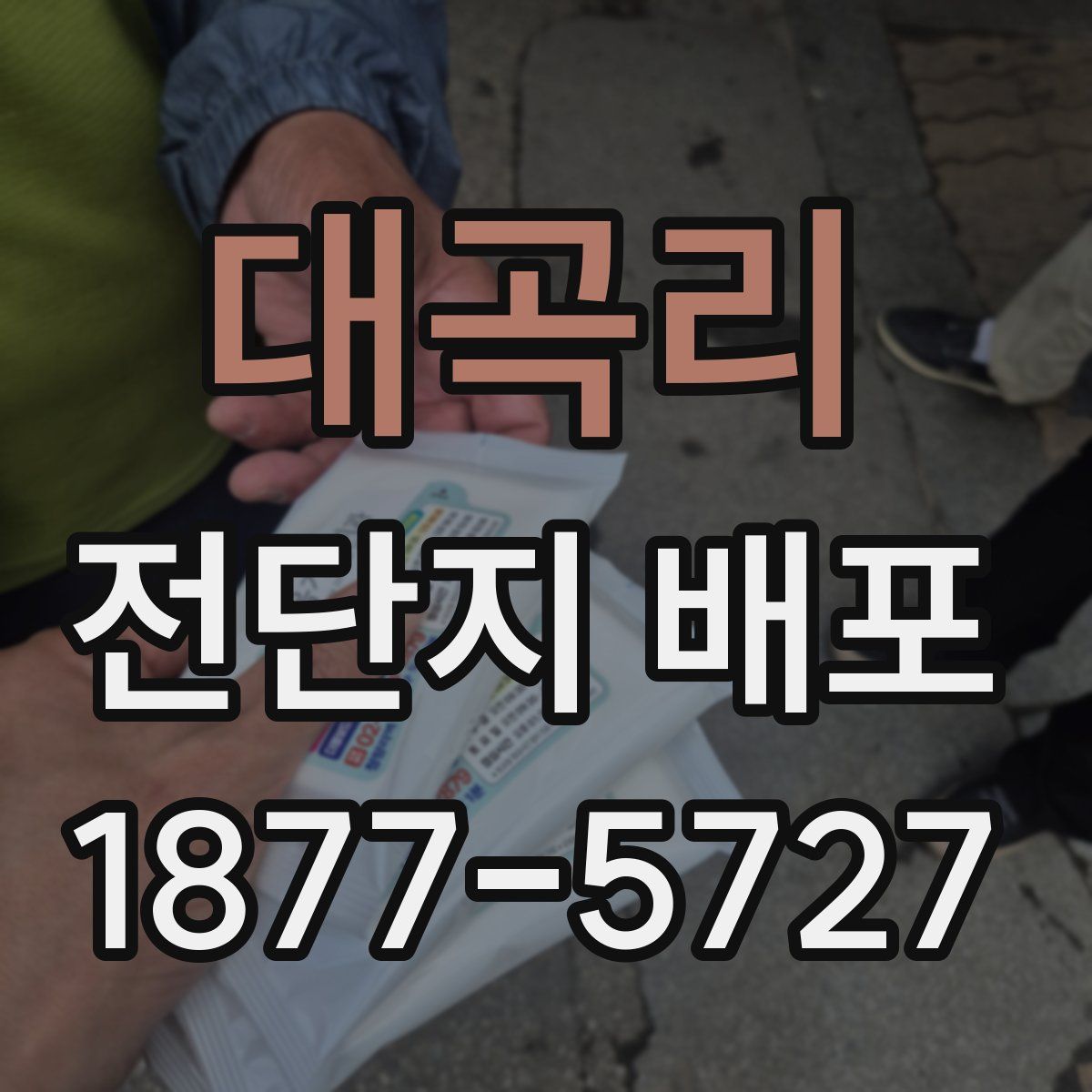 대곡리 전단지 배포