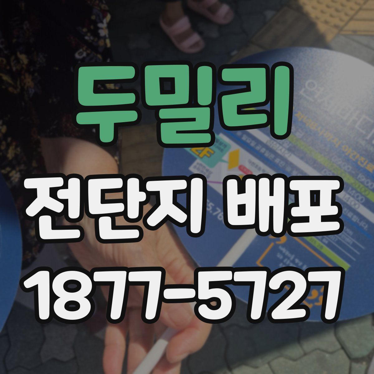 두밀리 전단지 배포
