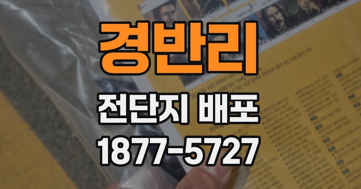 경반리 전단지 배포