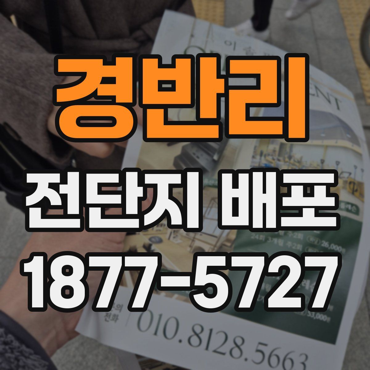 경반리 전단지 배포