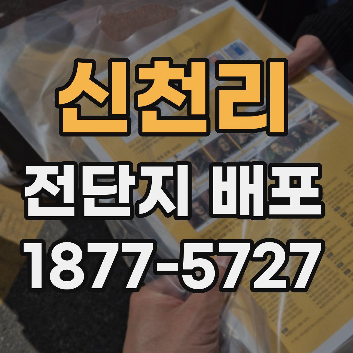 신천리 전단지 배포