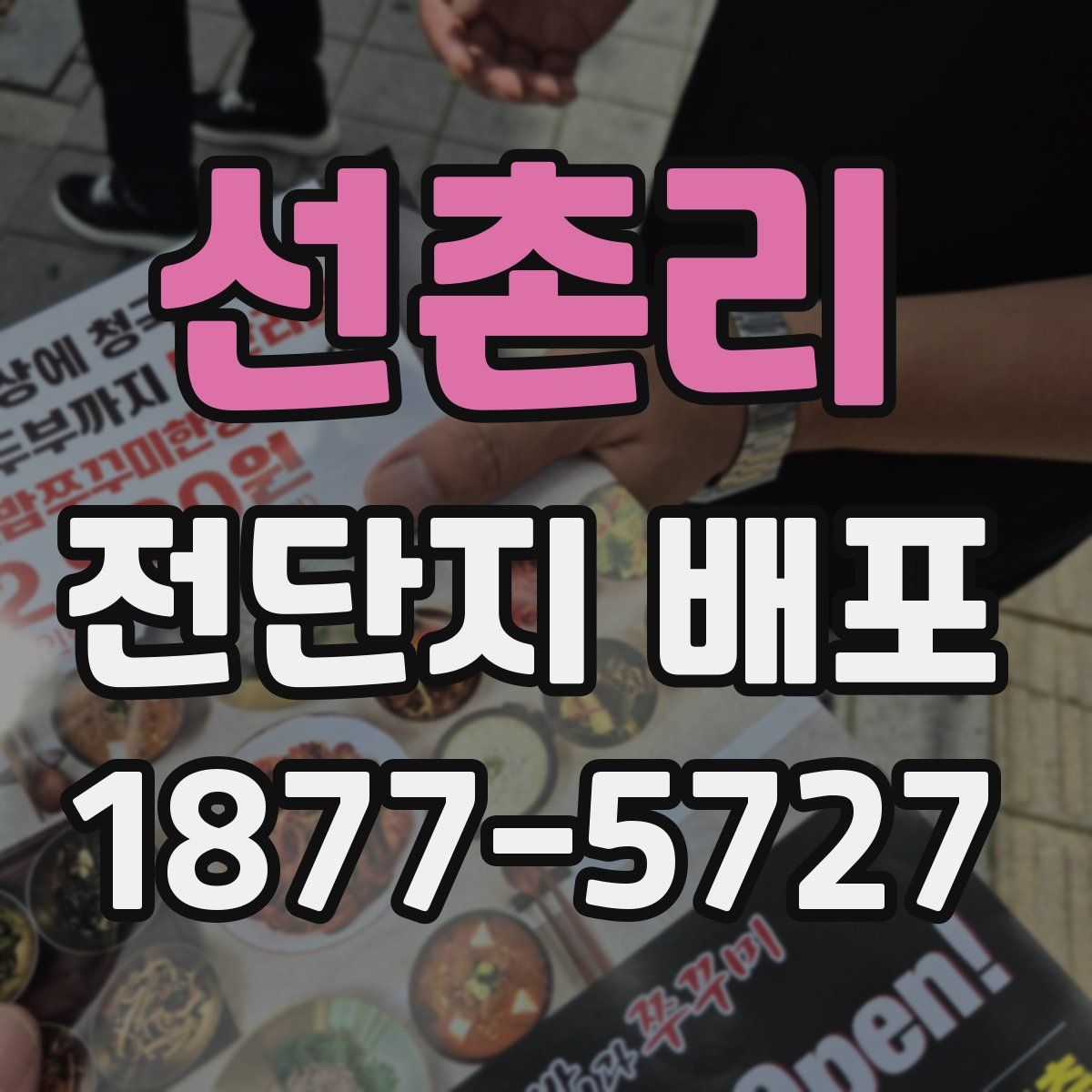 선촌리 전단지 배포