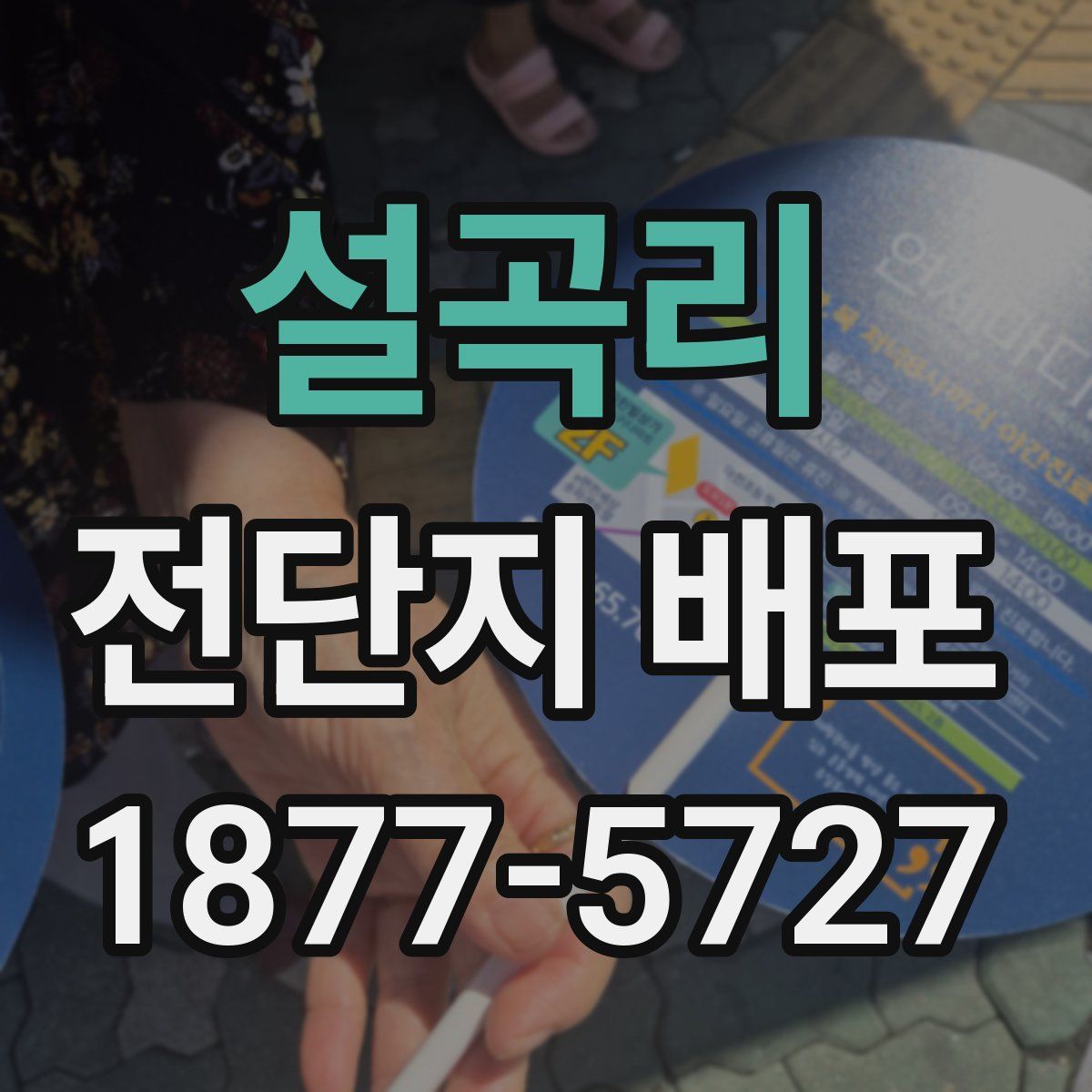 설곡리 전단지 배포