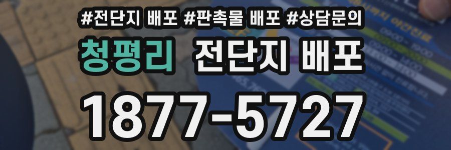 청평리 전단지 배포