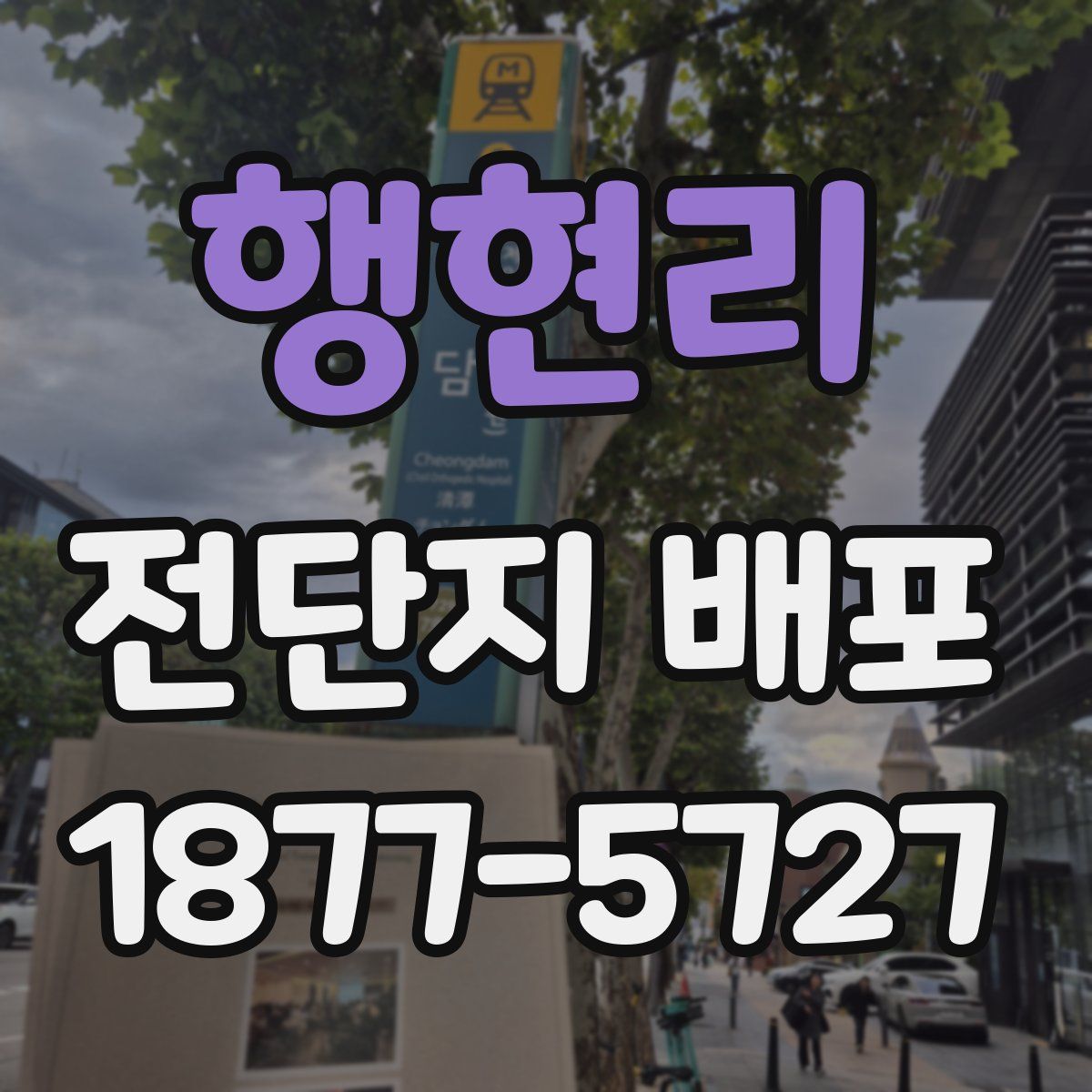 행현리 전단지 배포
