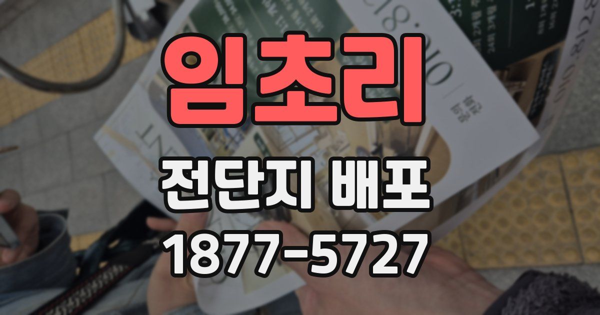 임초리 전단지 배포