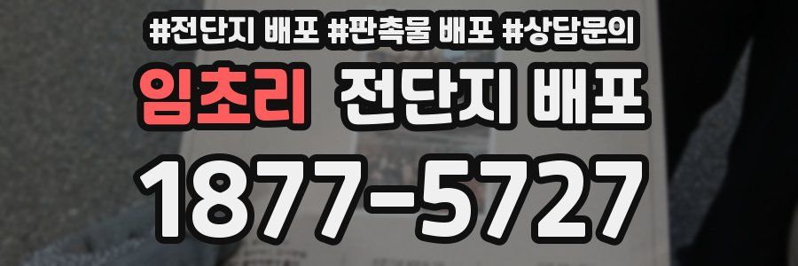 임초리 전단지 배포