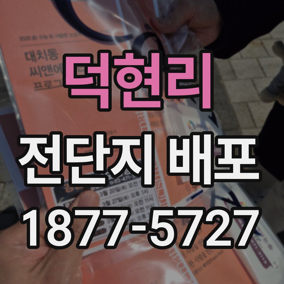 덕현리 전단지 배포