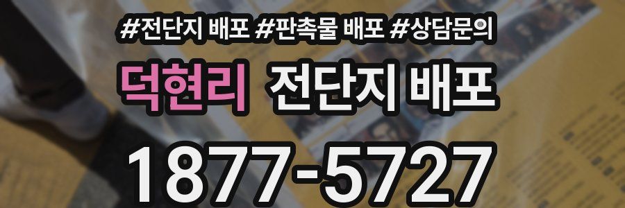 덕현리 전단지 배포