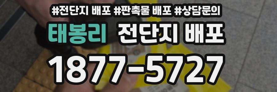 태봉리 전단지 배포