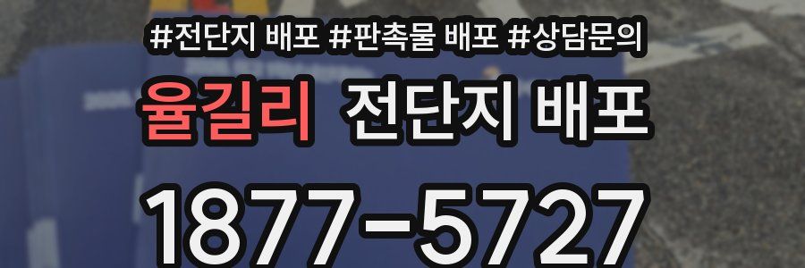 율길리 전단지 배포