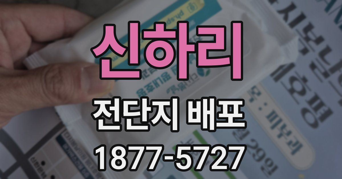 신하리 전단지 배포