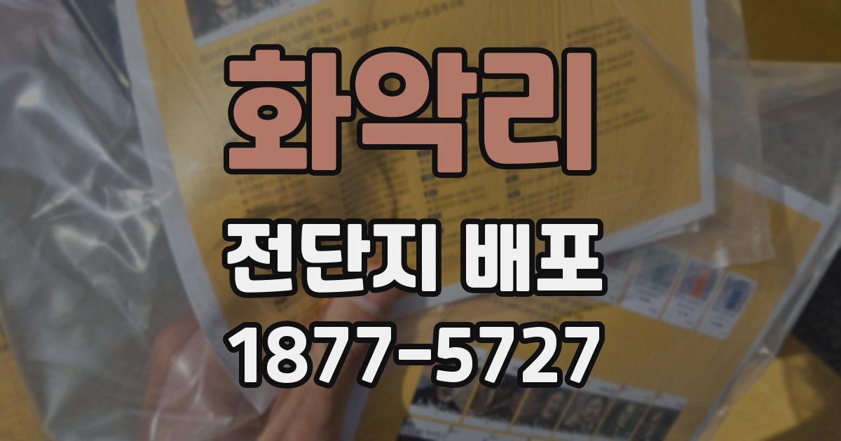 화악리 전단지 배포