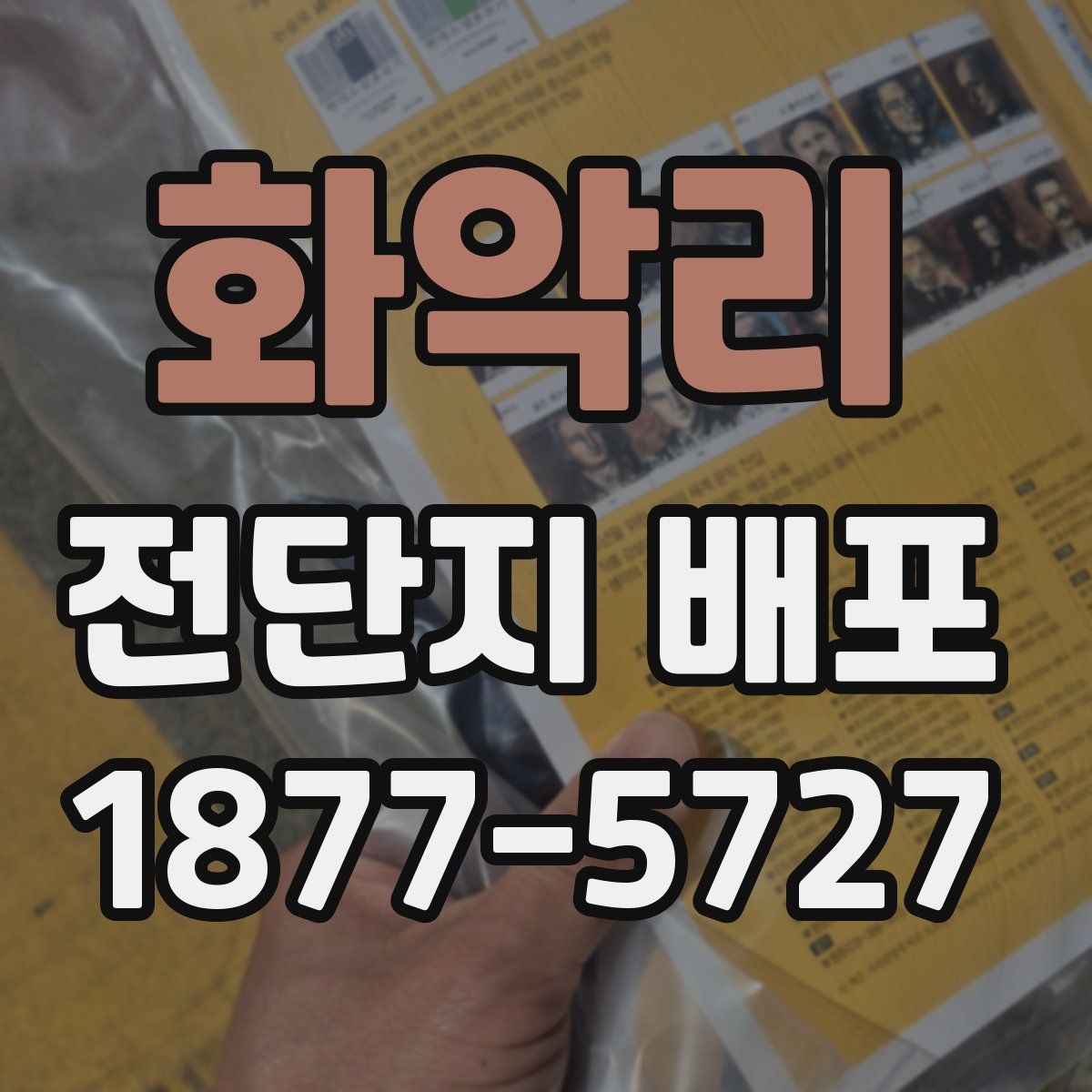 화악리 전단지 배포