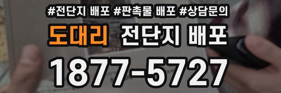 도대리 전단지 배포