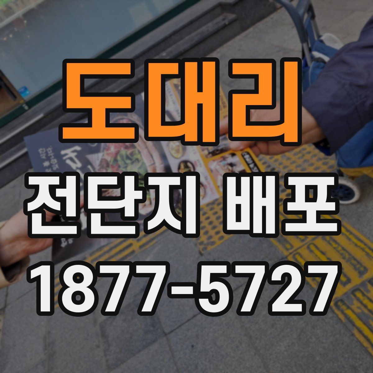 도대리 전단지 배포