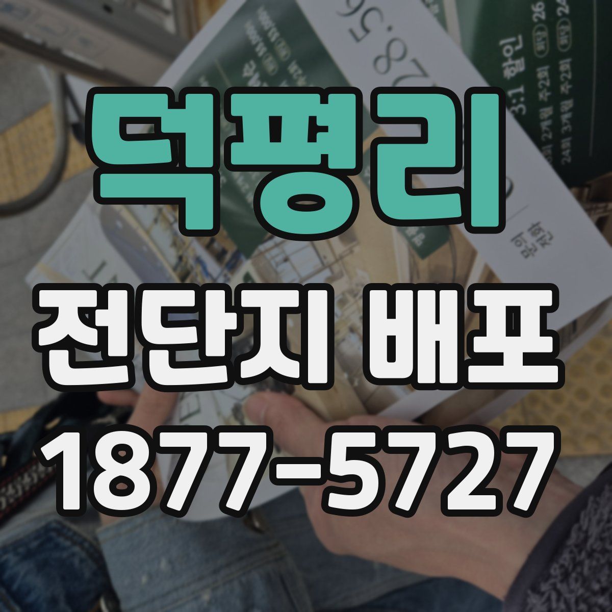 덕평리 전단지 배포