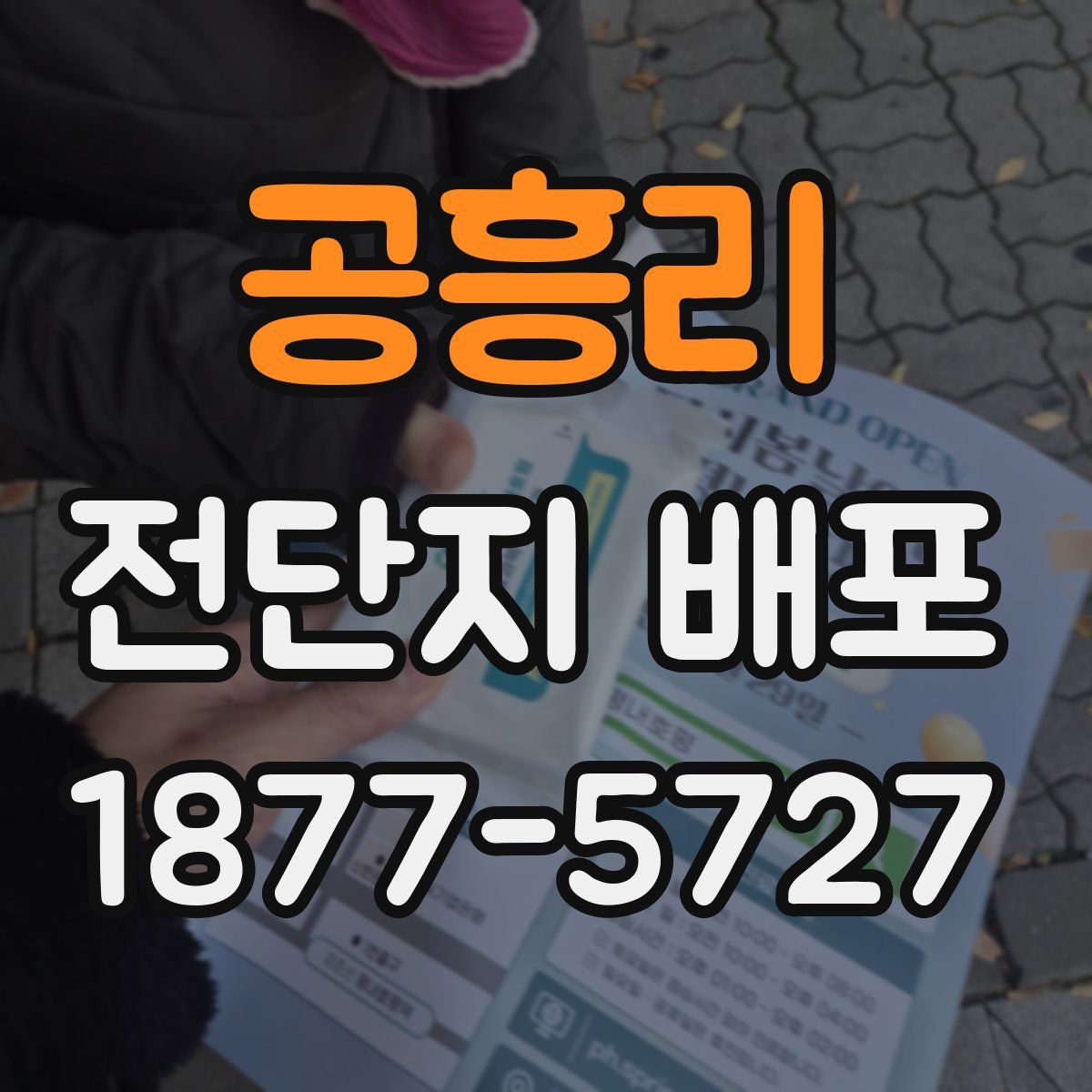공흥리 전단지 배포