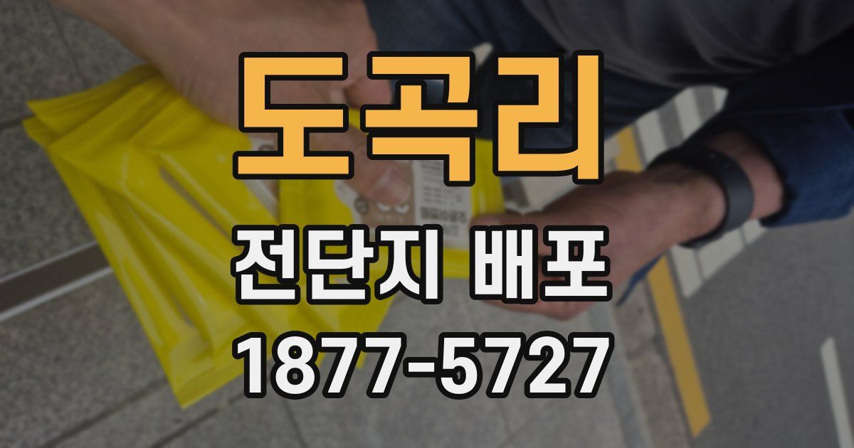 도곡리 전단지 배포
