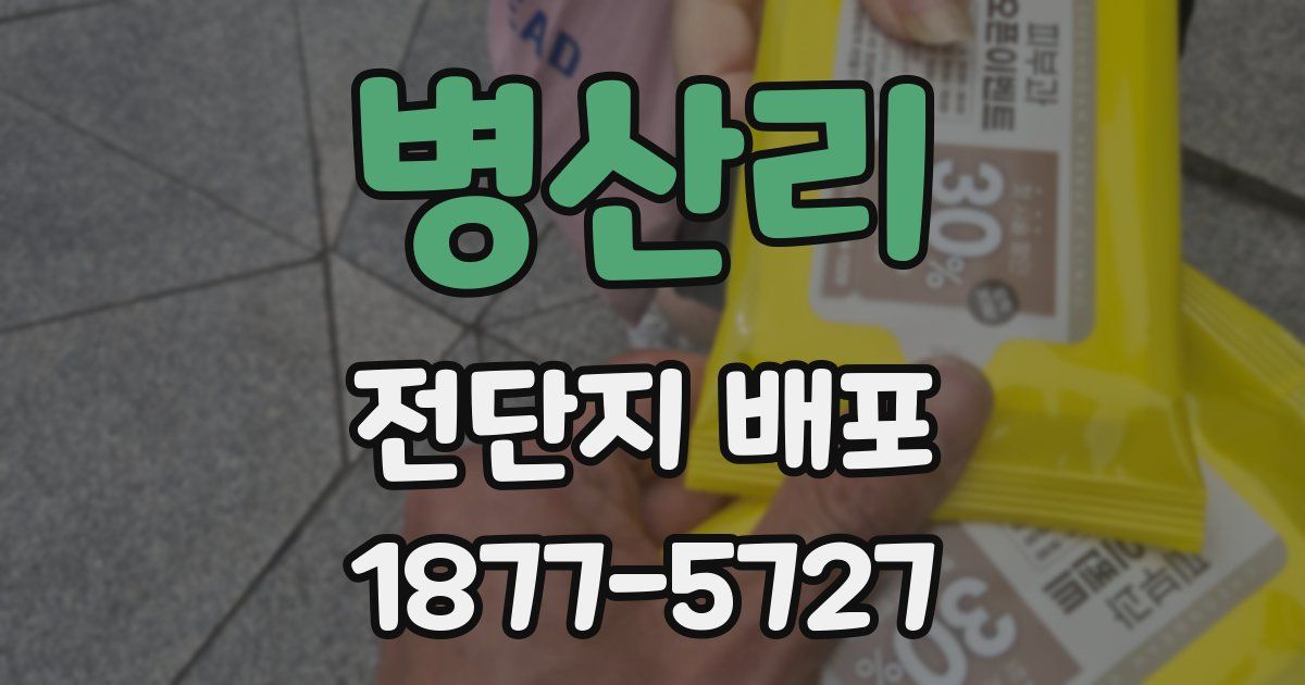 병산리 전단지 배포